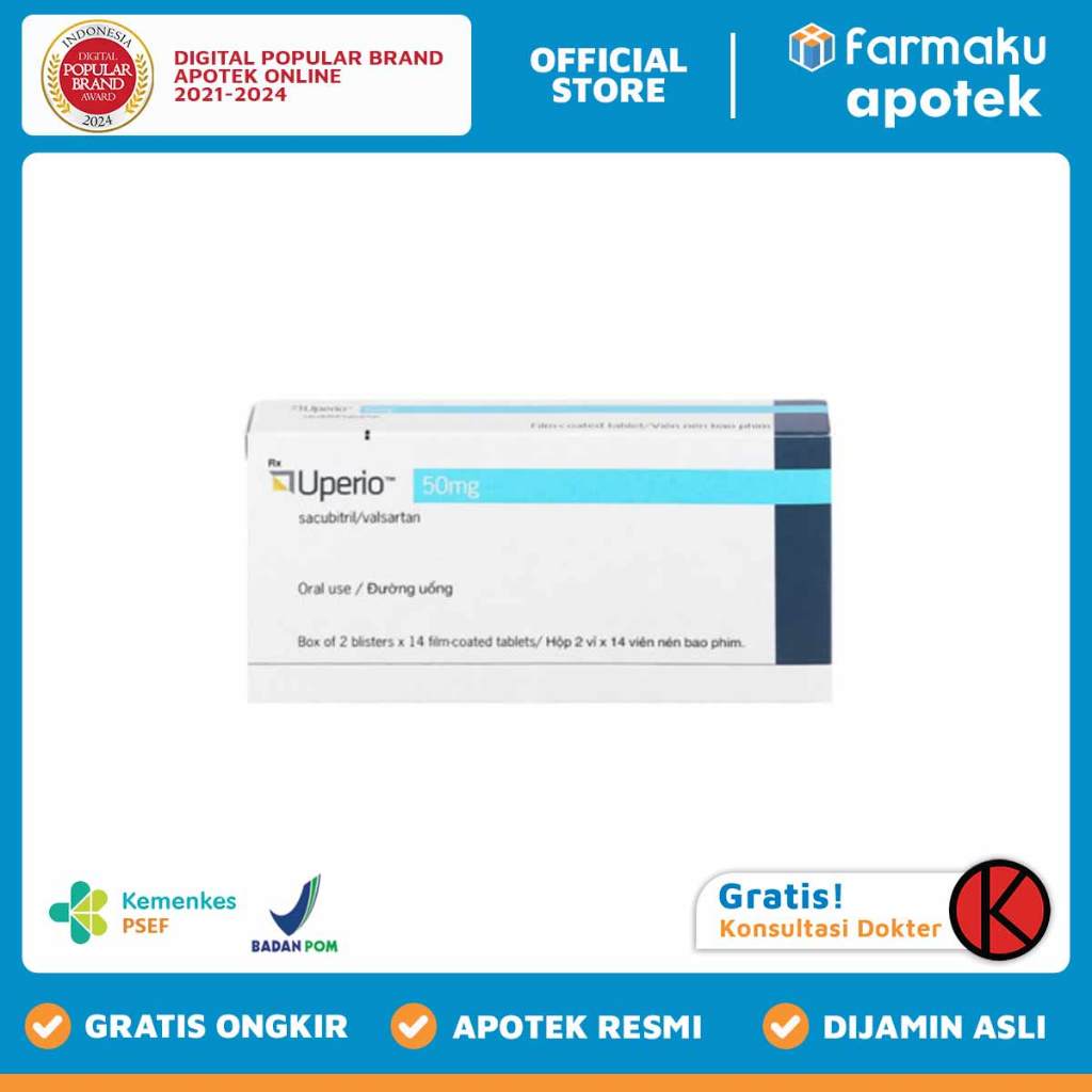 Uperio 50 mg Blister 14 tablet salut selaput  - TJD