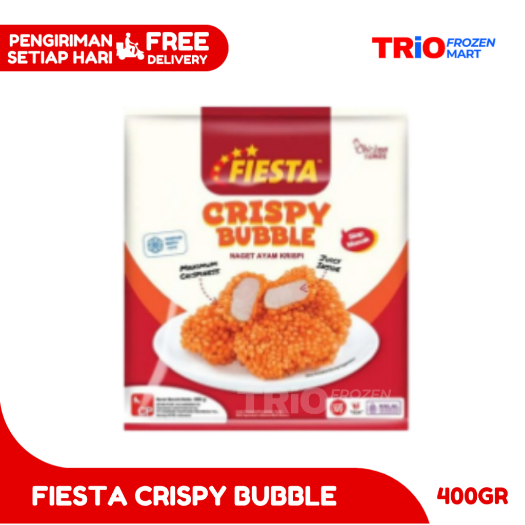 

FIESTA CRISPY BUBBLE NUGGET 400GR KEMASAN BARU