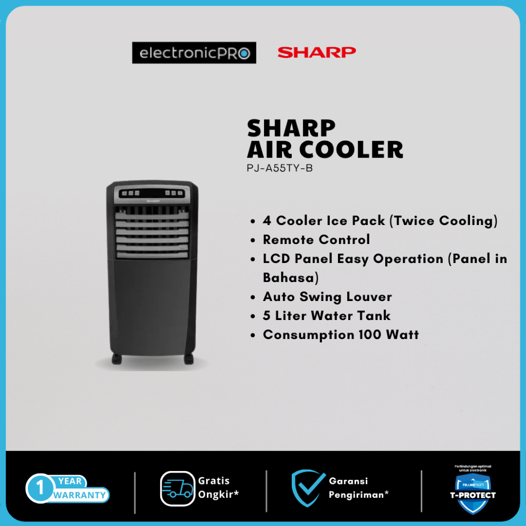 SHARP AIR COOLER PJ-A55TY-B