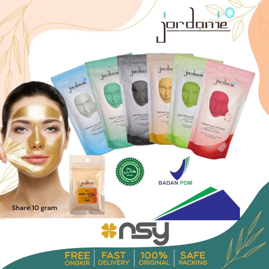 JORDANIE MASKER PEEL OFF MASK ORIGINAL SHARE IN JAR 10GRAM