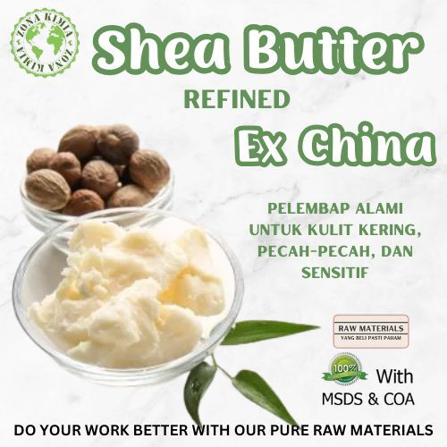 Shea Butter Refined Ex China 100gr / Pelembab Alami Shea Butter / Highly Moisturising Shea Butter