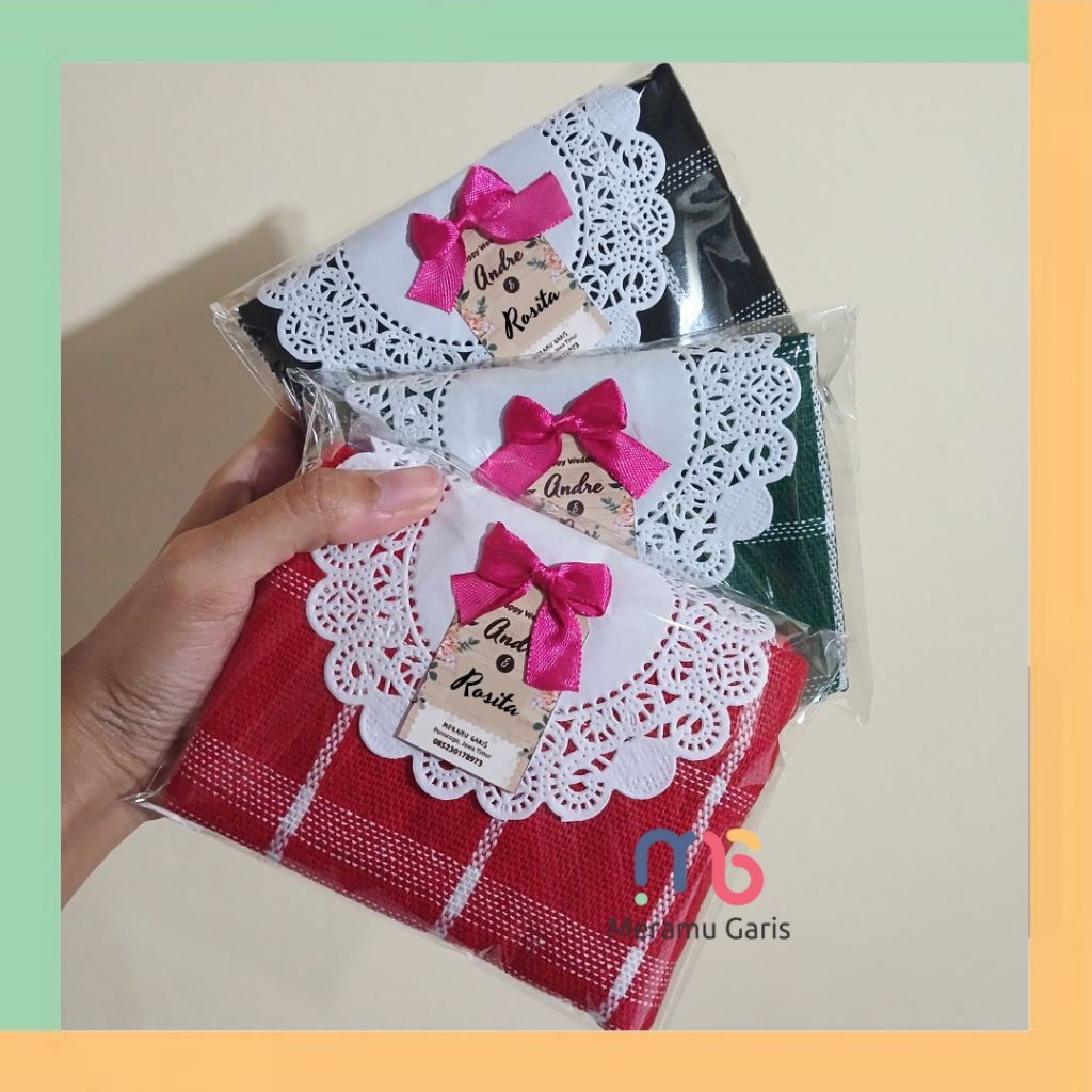 Souvenir Nikah Serbet | Souvenir Serbet | Souvenir Kain Dapur | Souvenir Lap Piring | Souvenir Lap D