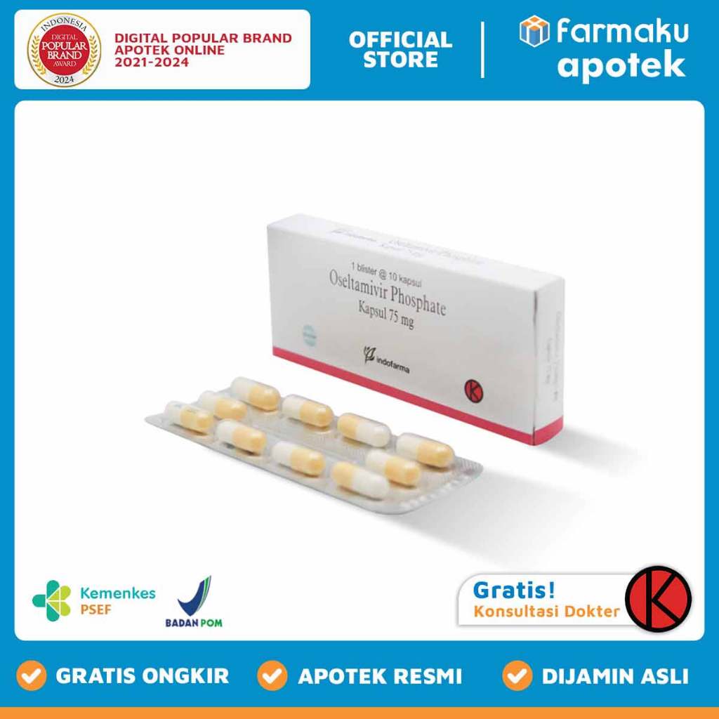 Oseltamivir 75 mg IF Blister10 kapsul - PSG