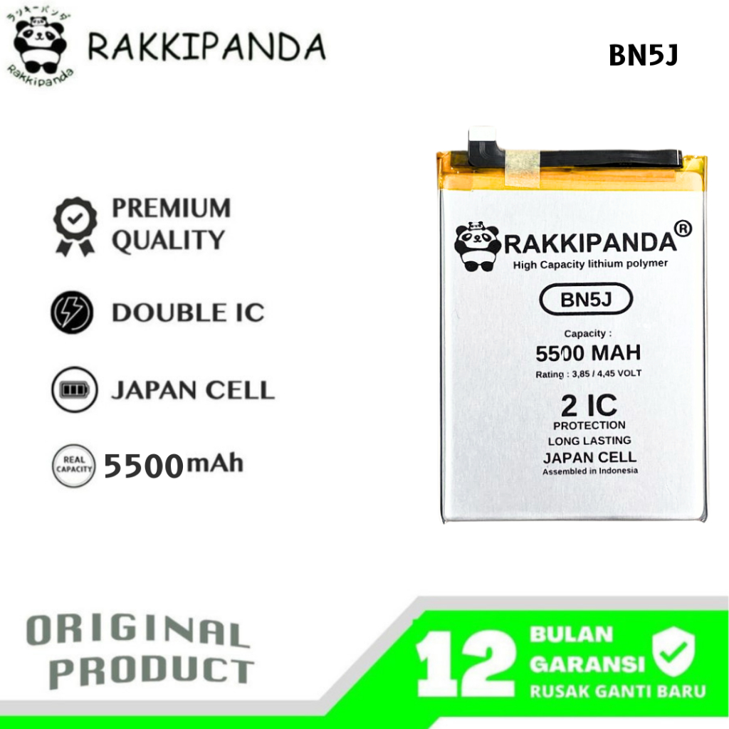 RakkiPanda - BN5J Mi 12T Pro / Poco X5 5G Batre Batrai Baterai