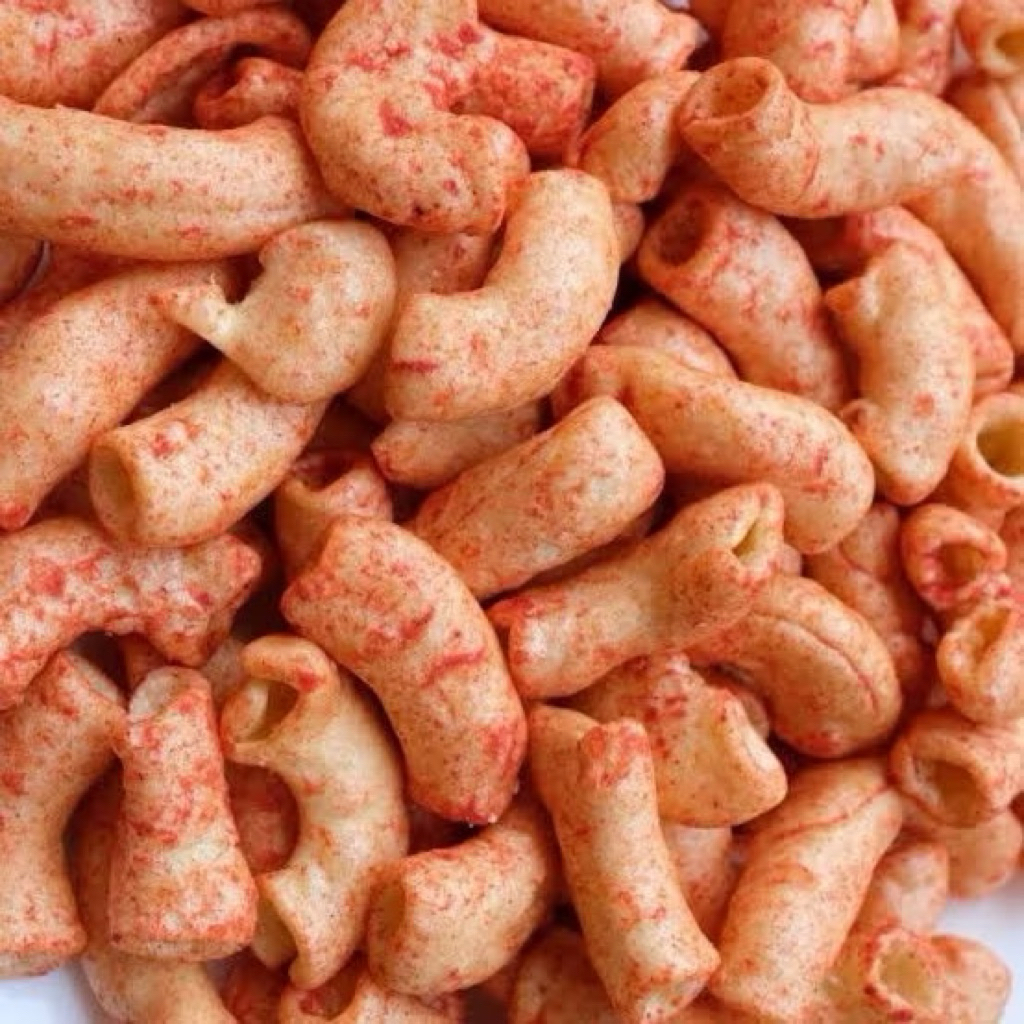 

Makaroni Kerupuk Rasa Balado, Keju, Jagung, Bumbu Rujak