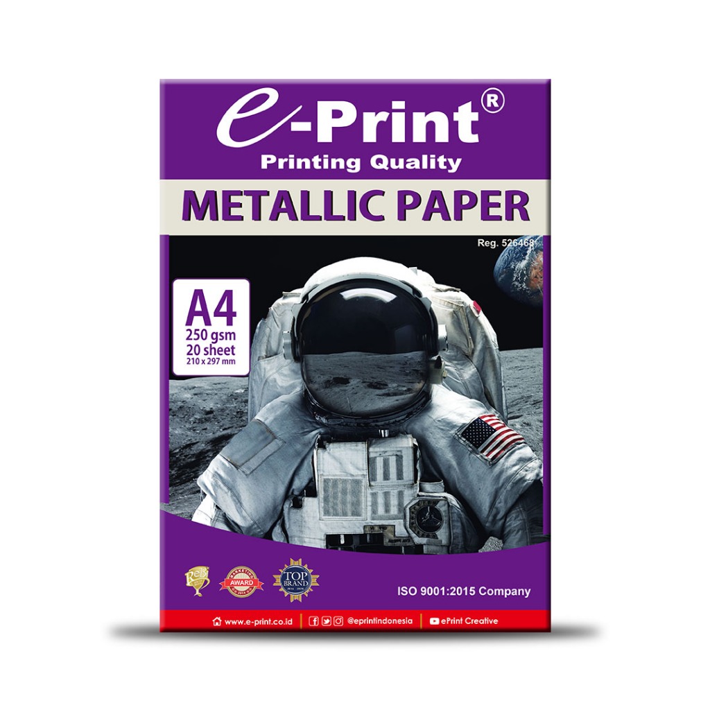 

Kertas e-Print Photo Paper Metalic A4 250 gsm