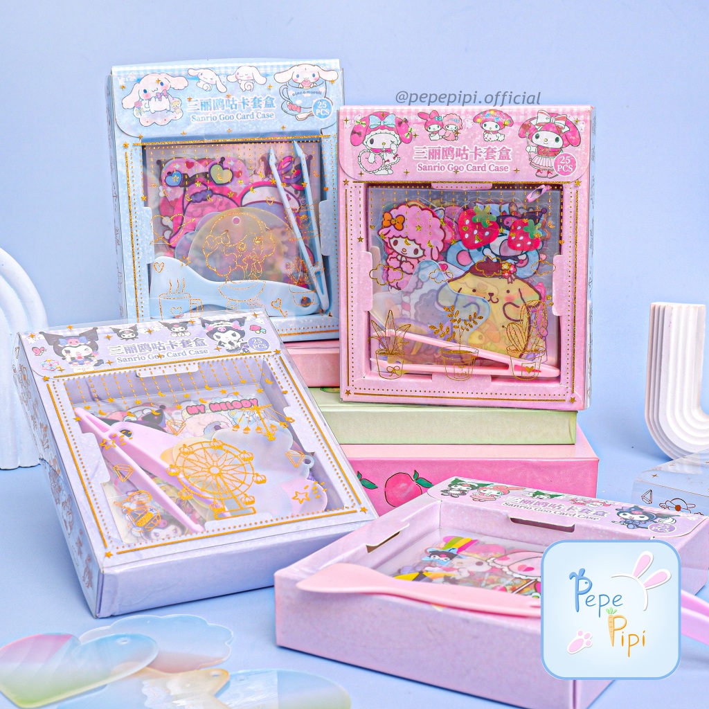 

Set DIY Stiker Sanrio Lucu + Gantungan Kunci Akrilik & Mini Spatula Paket Jurnal Set Journaling Lucu