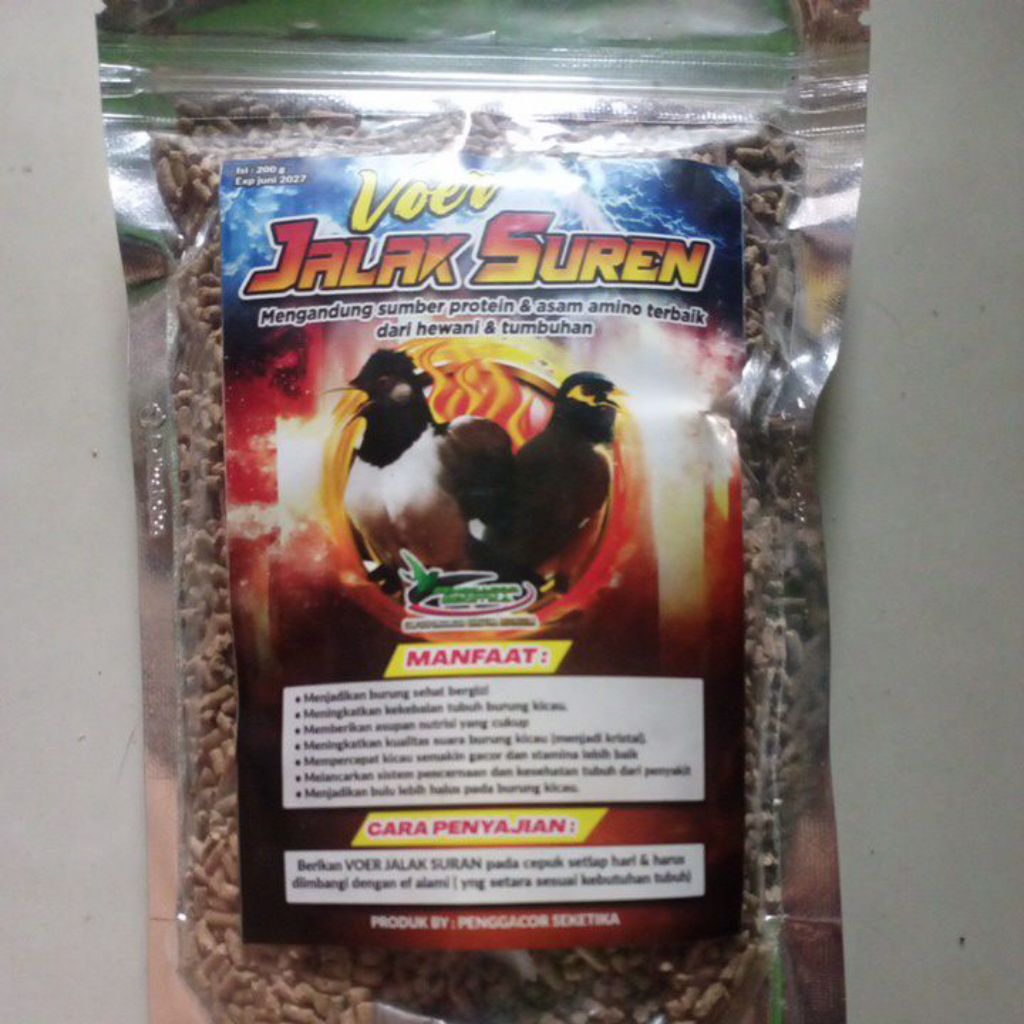 voer jalak suren penggacor seketika