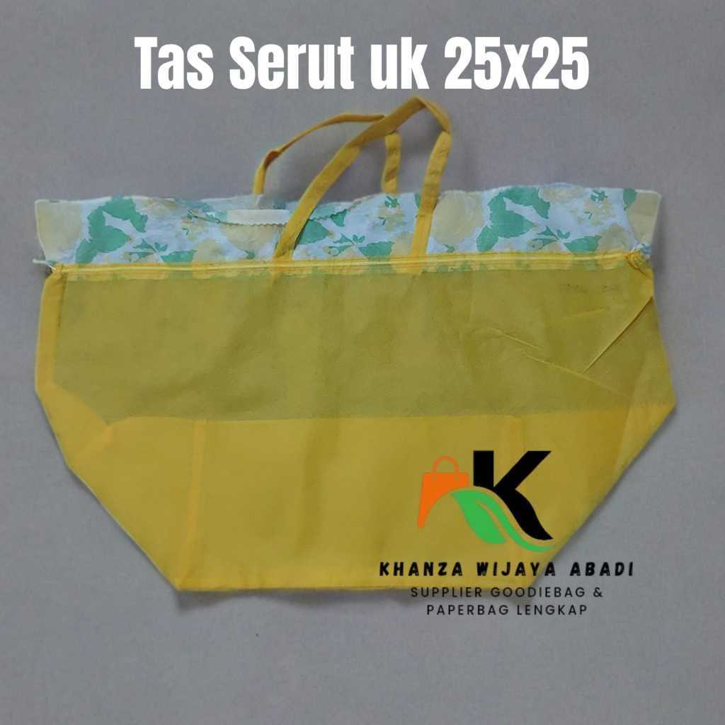 Spunbond / Tas Serut 25x25 / Tas Kotak Nasi Hajatan Tas Besek Tasyakuran / Harga Lusinan