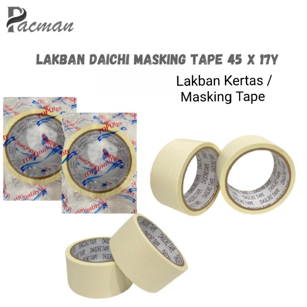 

1 Pcs Lakban Kertas 2 Inch 17 Yard DAICHI
