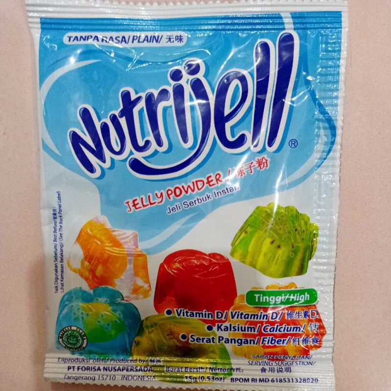 

Nutrijell Ekonomis Jelly Powder Kemasan Sachet Plain 15gr