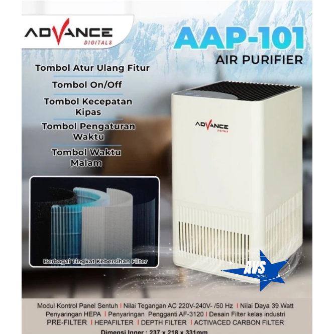 ADVANCE AIR PURIFIER AAP 101