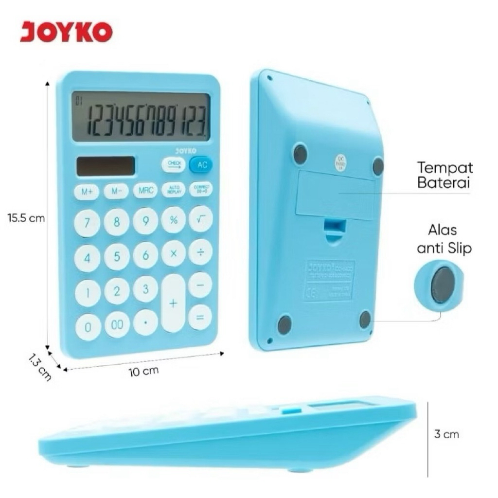 

Kalkulator Joyko CC-64CO 12 digit (1pcs)