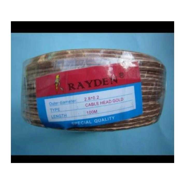 RF5448 kabel head mic kecil coaxial rayden 100m 1 roll by PCM LTC GLODOK