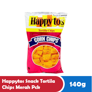 

HAPPYTOS SNACK TORTILA CHIPS MERAH PCK 140g