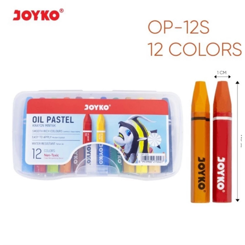 

Carayon minyak Joyko 12 warna