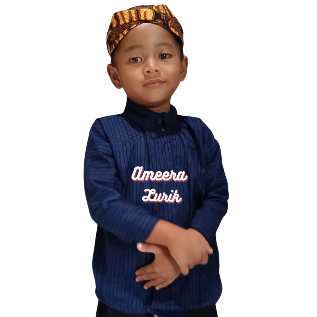 baju adat anak laki laki / baju adat jawa anak / baju lurik anak SD