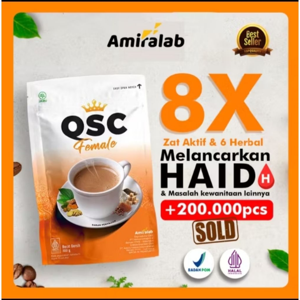 

qsc female kopi herbal beli 2 gratis 1 berat 100gram bpom