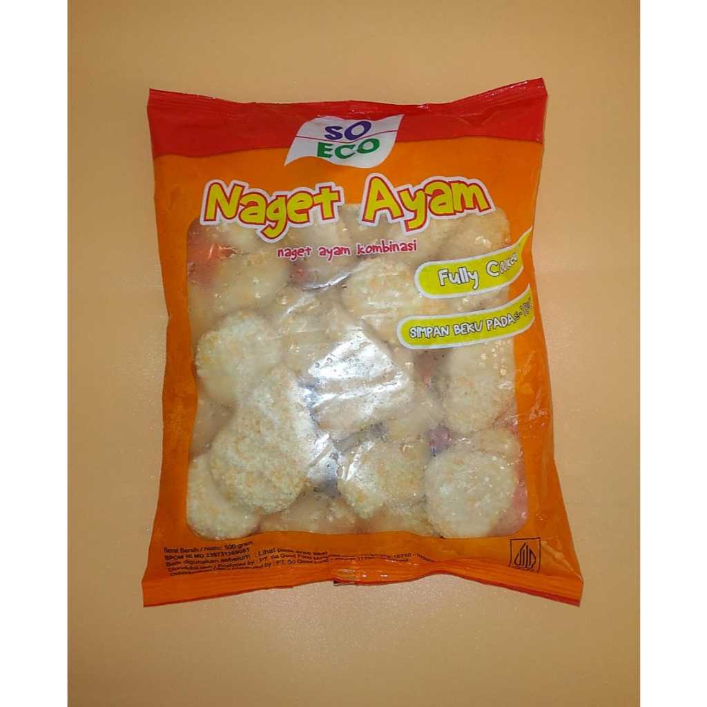 

SO ECO NAGET AYAM 500 GR (CHICKEN NUGGET)