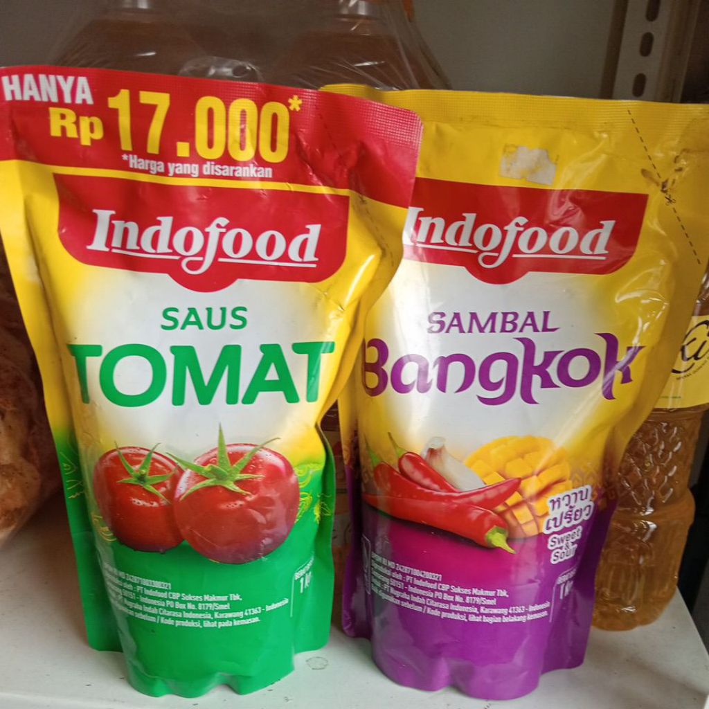 

indofood saus sambal 1kg / saus tomat / saus sambal