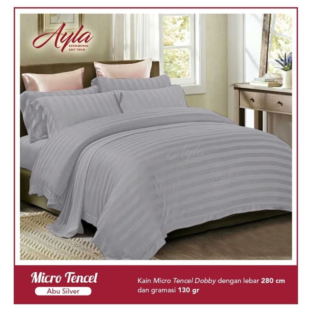 Kain Sprei MicroSilk Salur