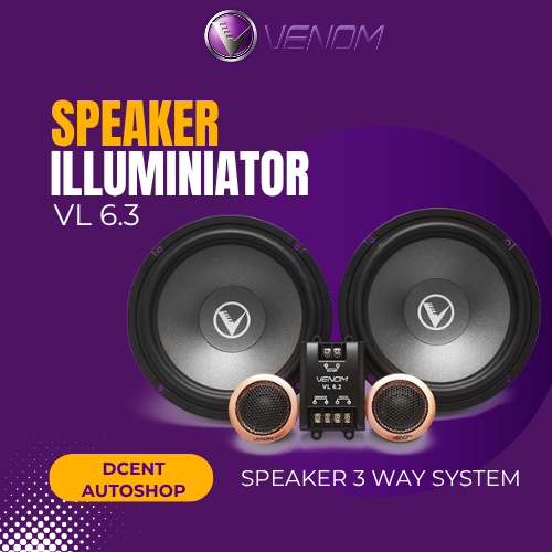 Speaker Venom Illuminator VL 6.3 - Speaker Venom Illuminator 3 Way System - Premium Quality