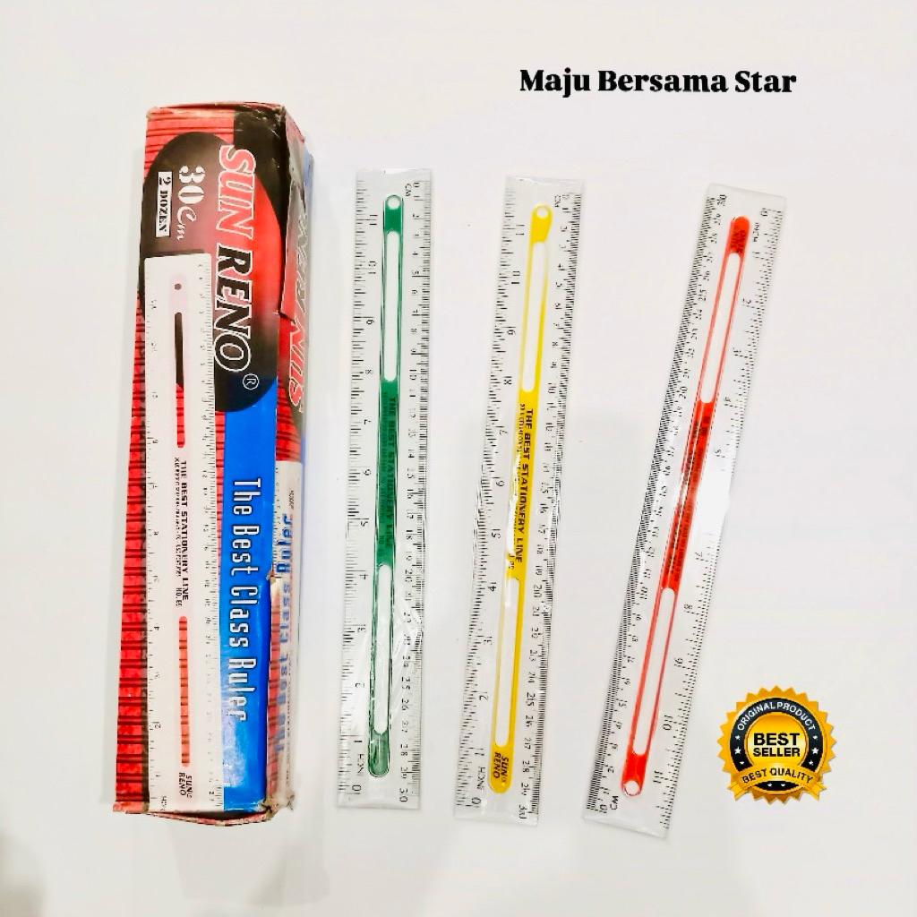 

Penggaris SUN RENO 30cm 1 pak 24 pcs