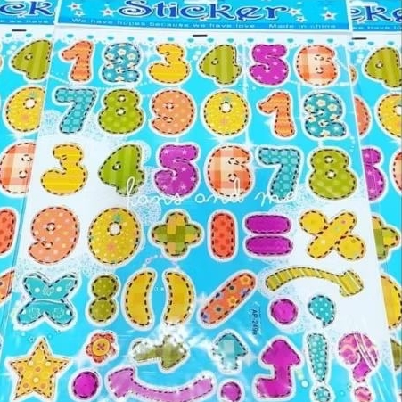 

Stiker Angka Motif