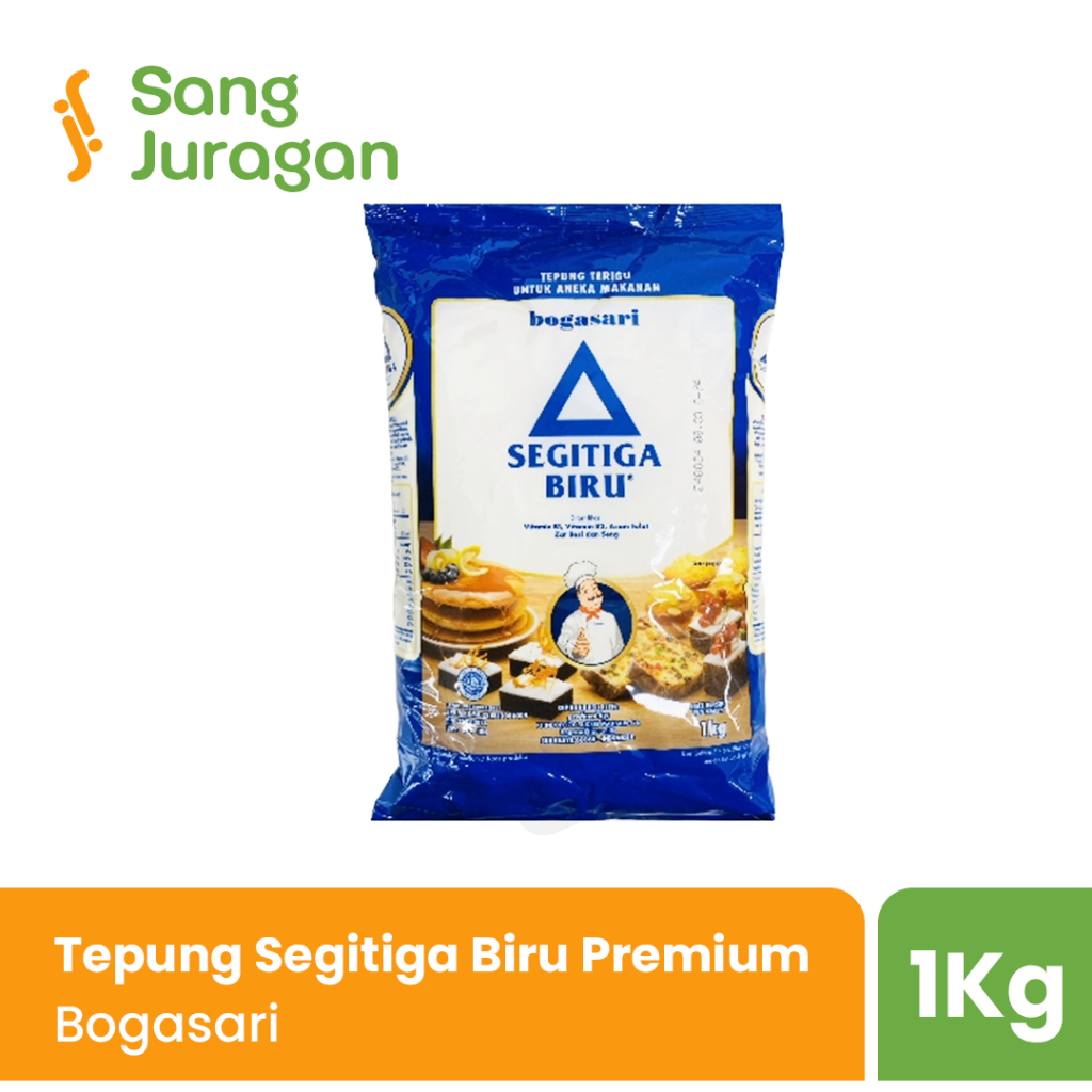 

Tepung Terigu Segitiga Biru Premium 1 Kg / Bogasari Tepung Terigu Segitiga Biru Premium 1 kg