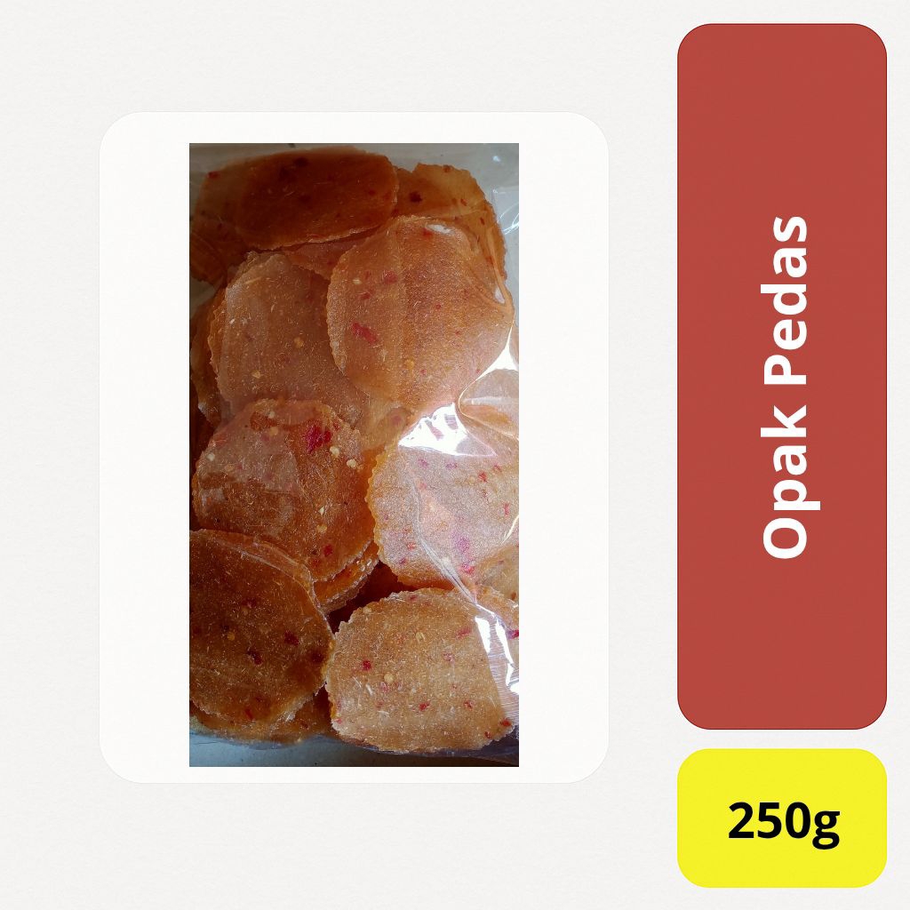 

Opak Pedas Mentah 250gram