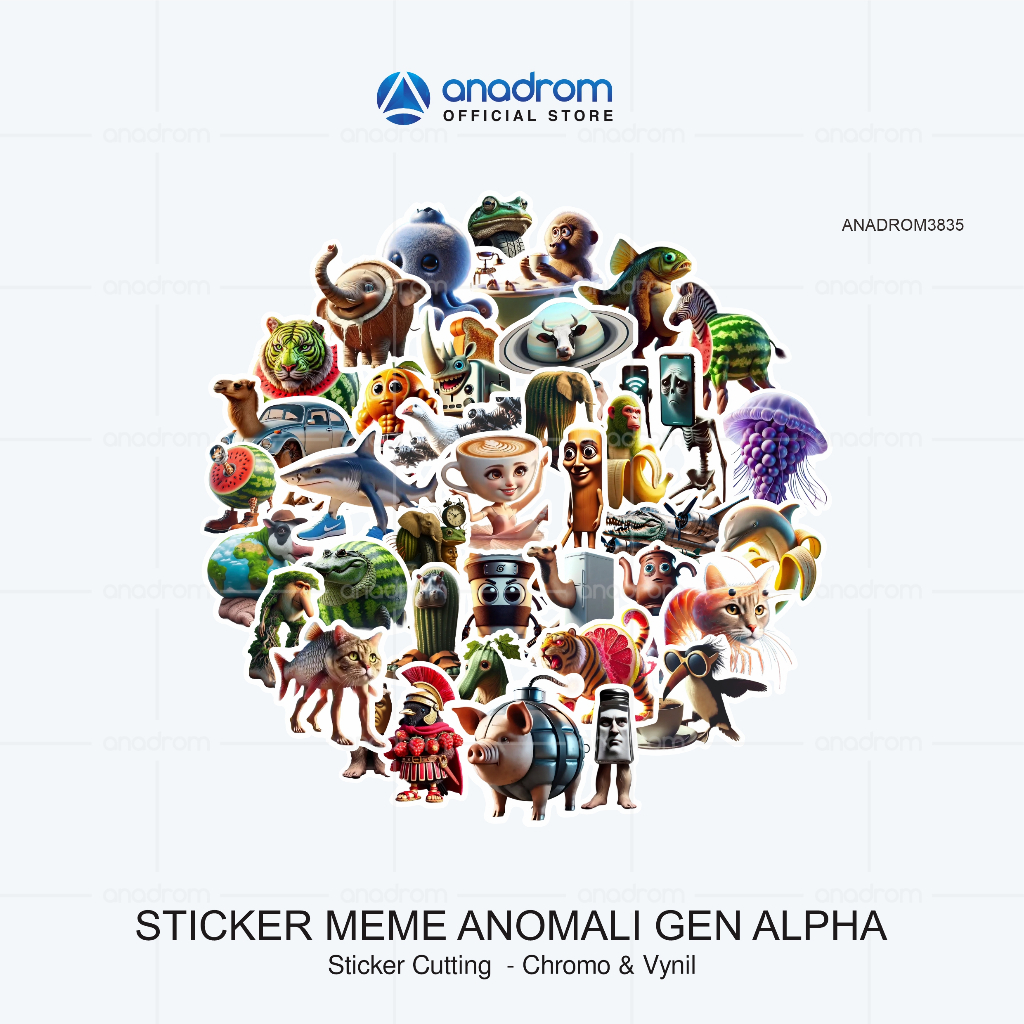 

Stiker Brain Rot Meme | Stiker Lucu Anomali Meme | Stiker Meme Gen Alpha | Stiker Laptop Aesthetic | Anadrom 3835