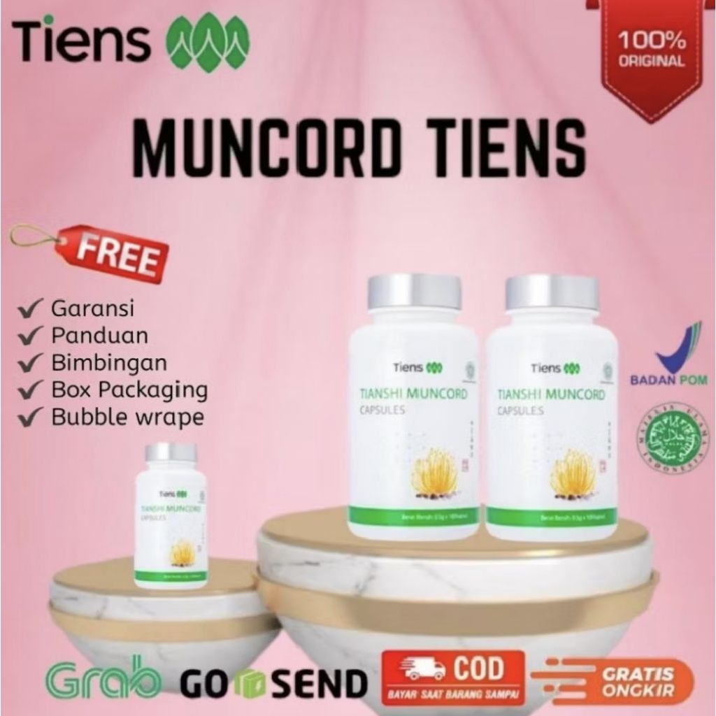 MUNCORD TIENS / CORDYCEPS / ORIGINAL TIENSHI / SUPLEMEN TIENS / AMPUH DAN ORIGINAL