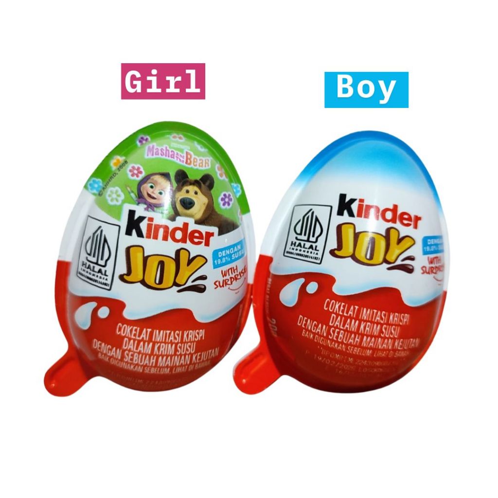 

Kinderjoy coklat 20g PROMO Kinder Joy Boy Girl With Suprise