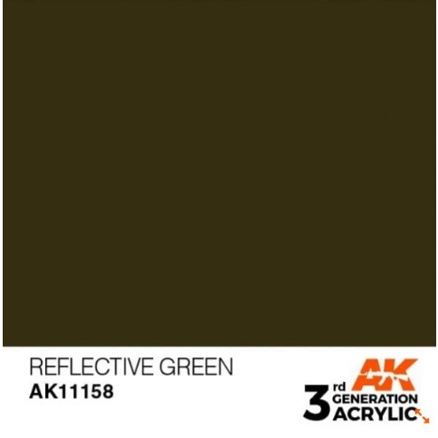 REFLECTIVE GREEN AK11158 - cat model kit paint