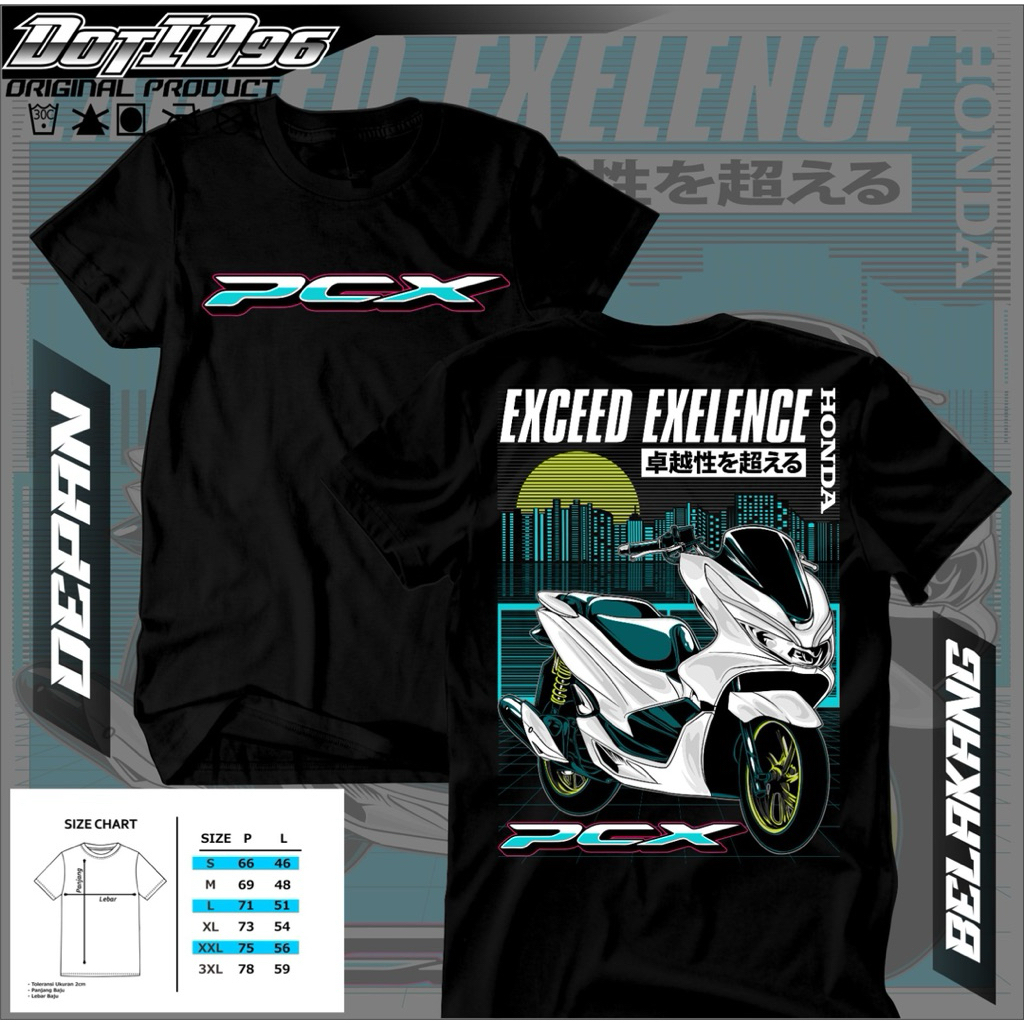 KAOS HONDA PCX 160 FREE TOPI baju pria