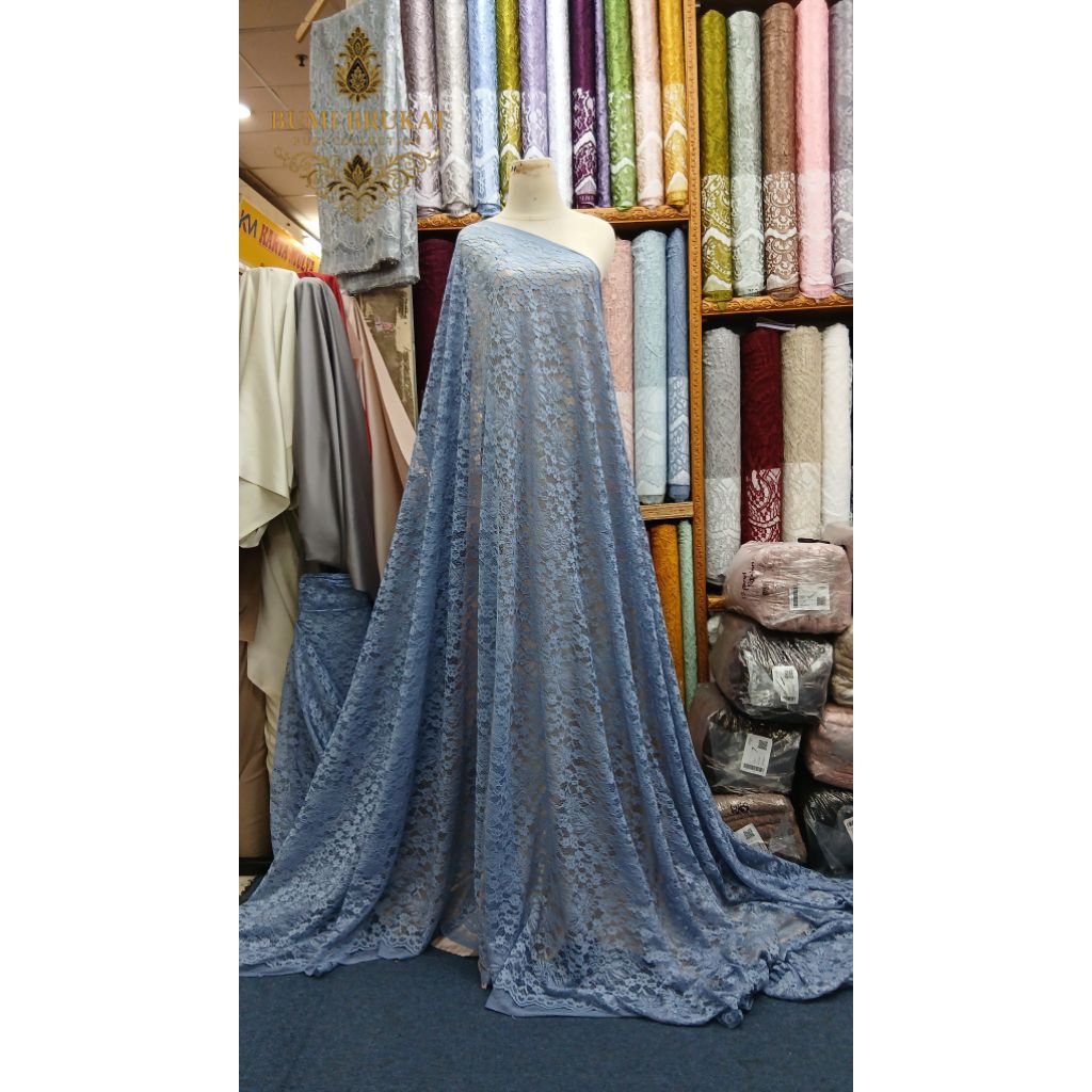 Kain brukat Fatmawati premium /bahan kebaya meteran brokat katun polister /cocok untuk acara seragam