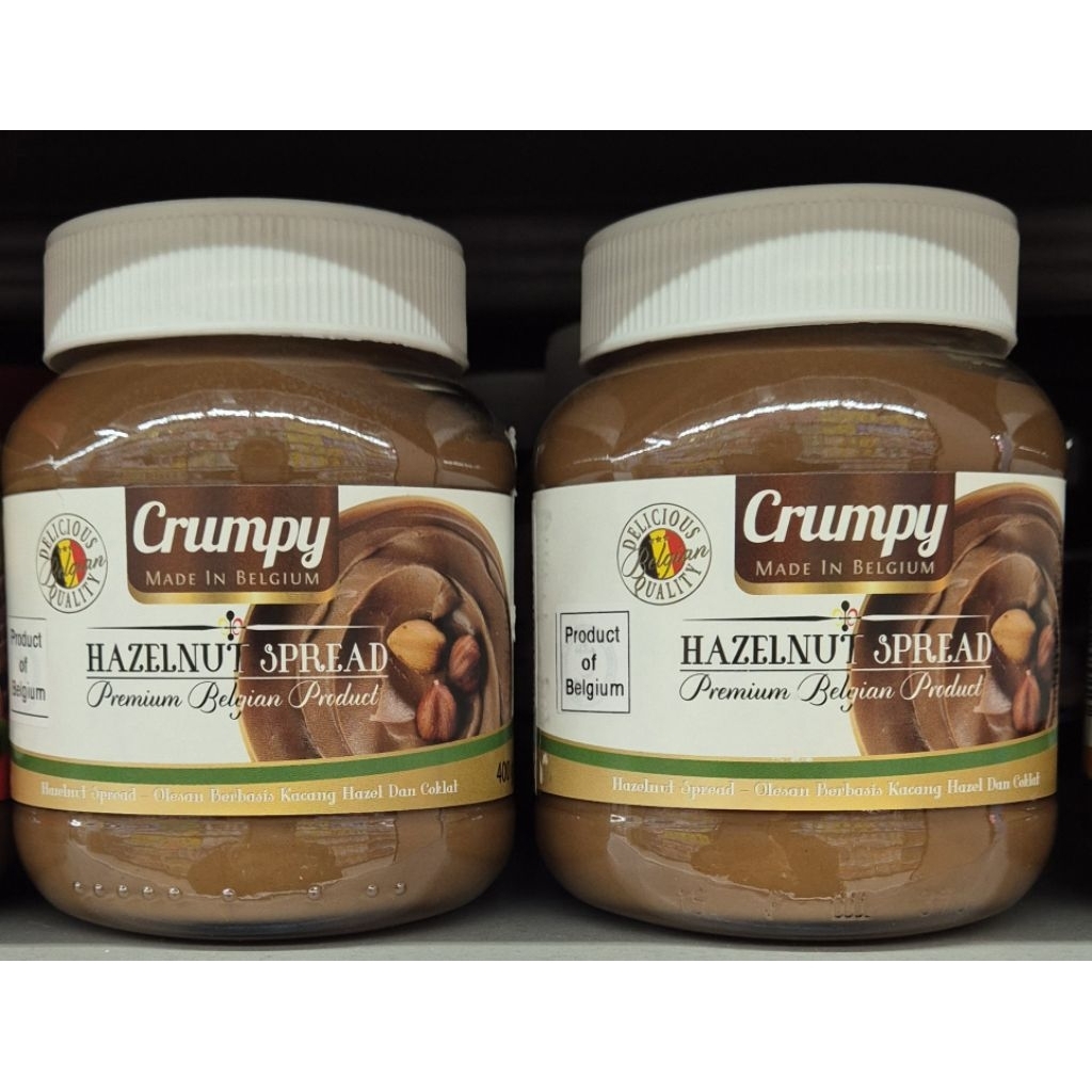 

Selai Kacang Hazel Dan Coklat CRUMPY Hazelnut Spread 400g - HK.