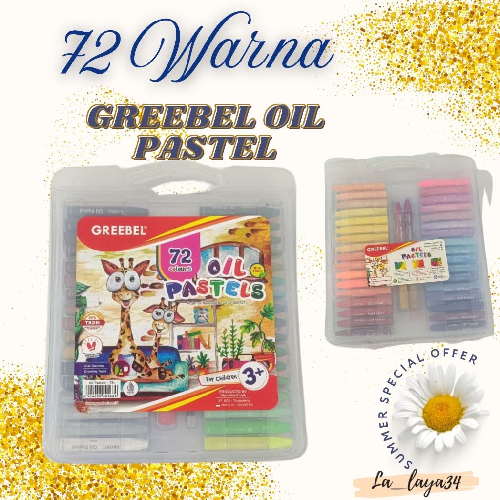 

Greebel Crayon oil Pastel 72 warna/ Krayon Greebel 72 warna