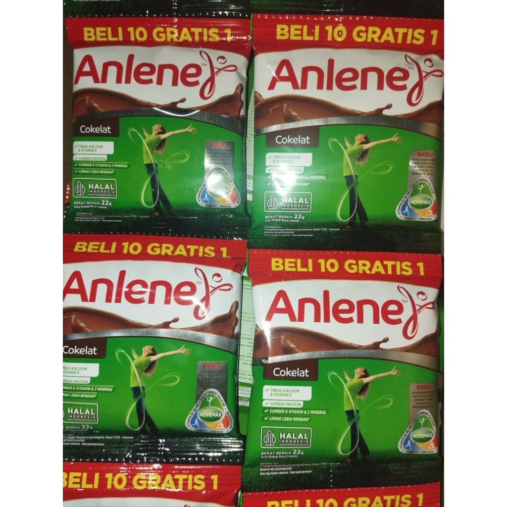 

Anlene Sachet cokelat 10+1