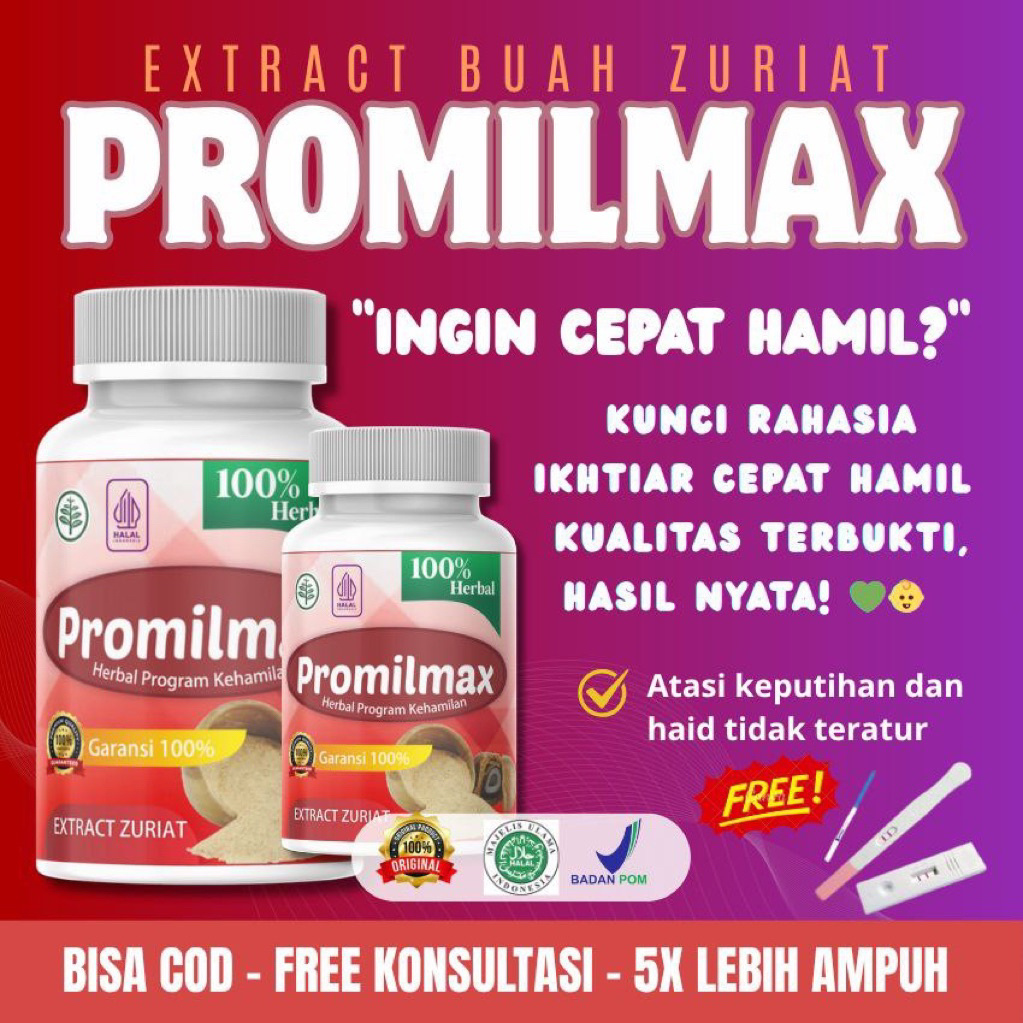 PromilMax – Obat Herbal Promil, Penyubur Kandungan, Telat Haid, Kista, PCOS, Sulit Hamil