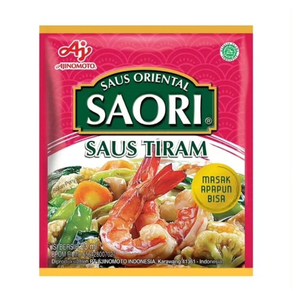 

Saori saus tiram renteng isi 10 sachet x 23 gram