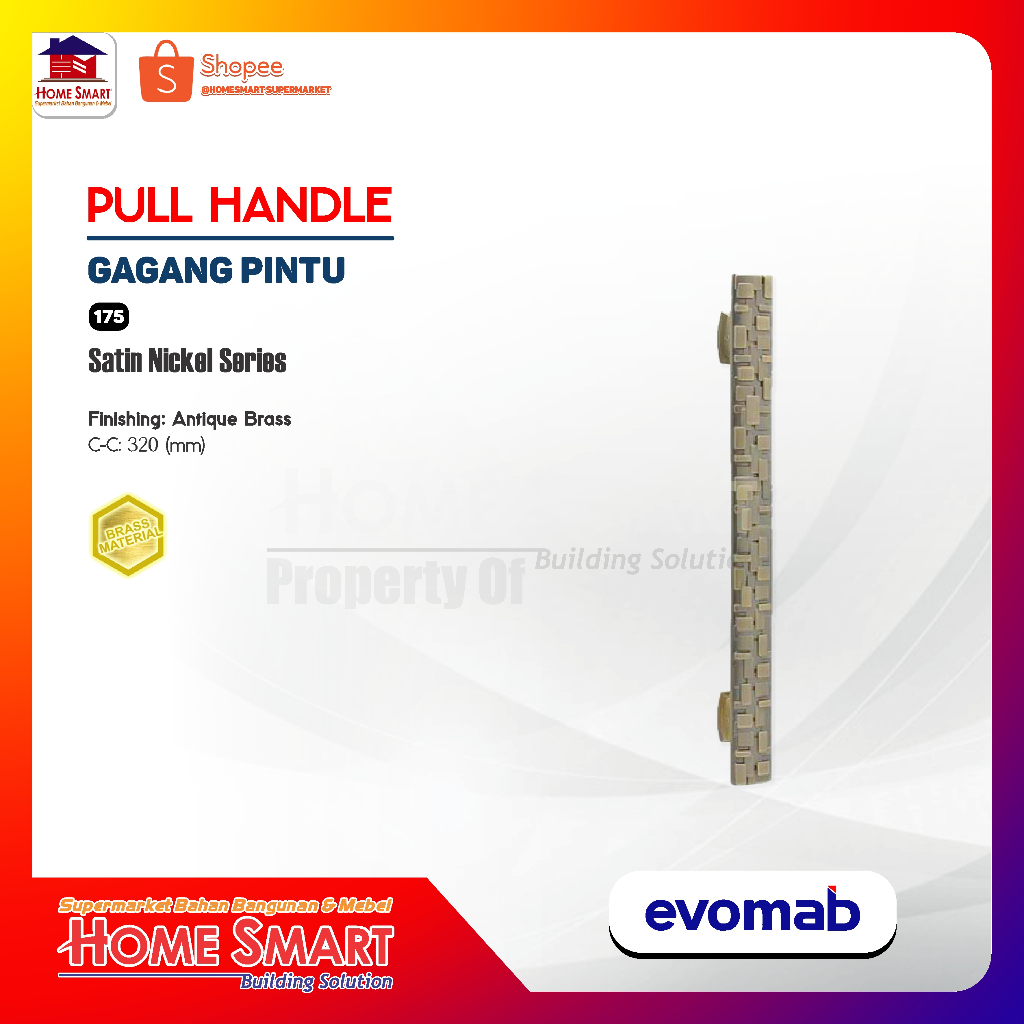 Evomab Pull Handle Pintu Klasik / Antik Ph100-175 - Pull Handle