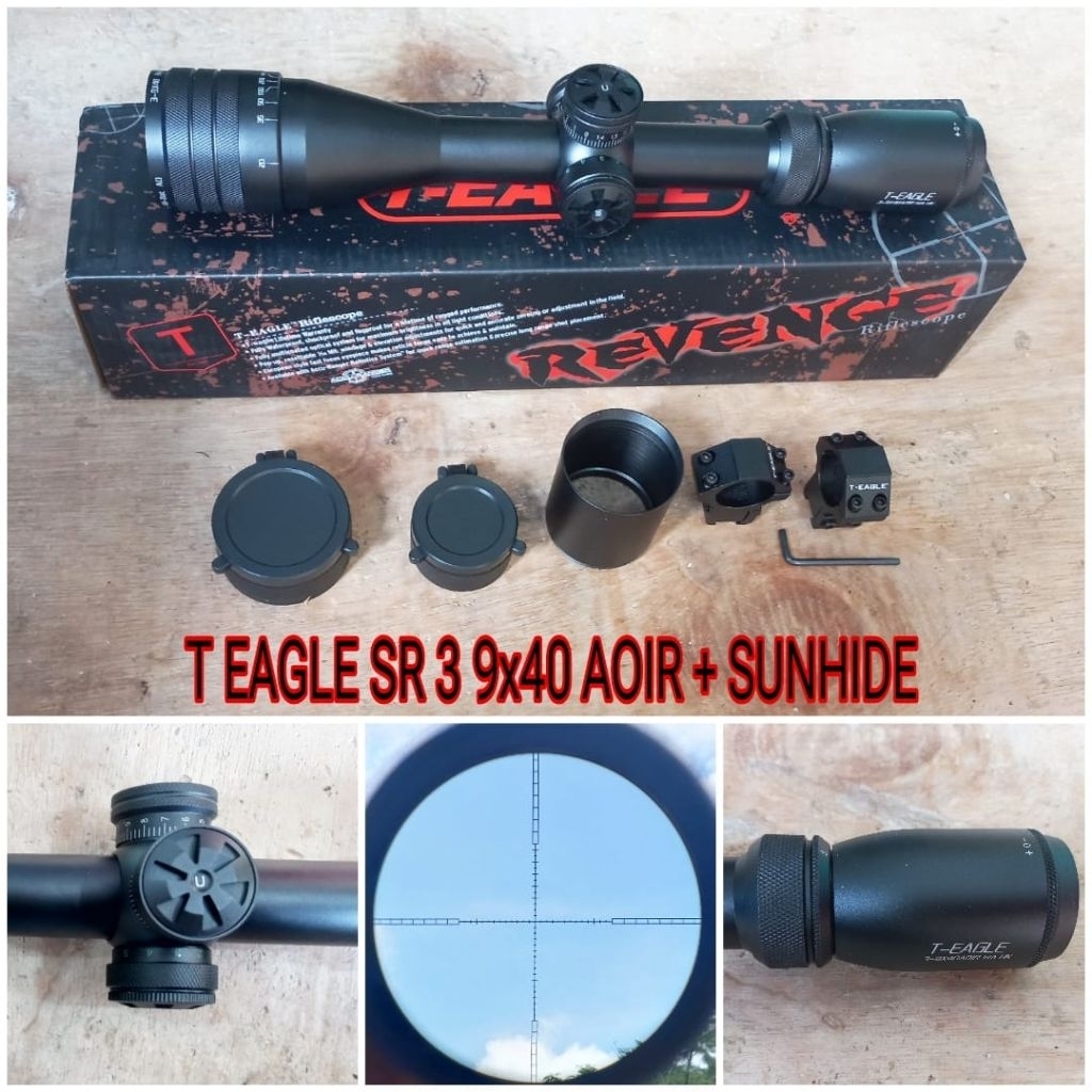 Teleskop T eagle SR 3-9×40 AOIR + Sunhide
