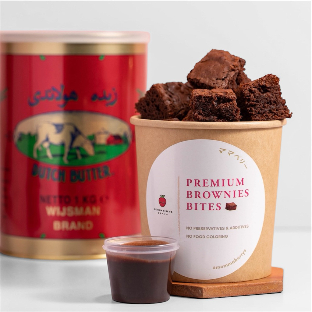 

PREMIUM Brownies Bites cup Wisman (no pengawet/pewarna)
