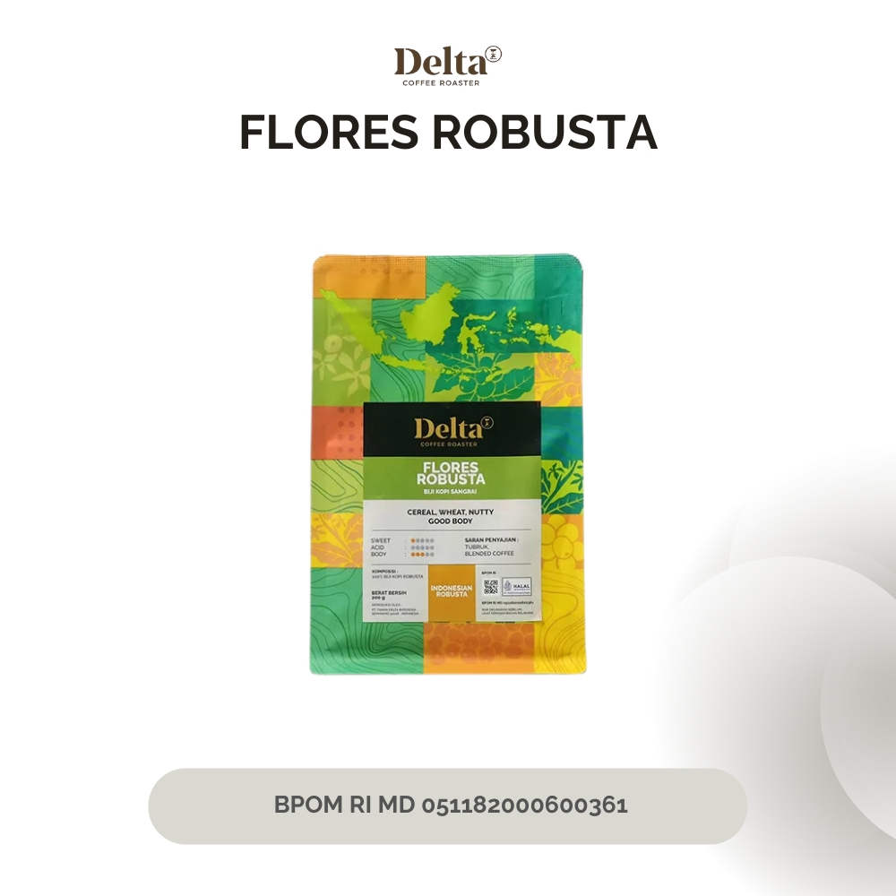 

DELTA COFFEE ROASTER - Kopi Robusta Flores - 200gr