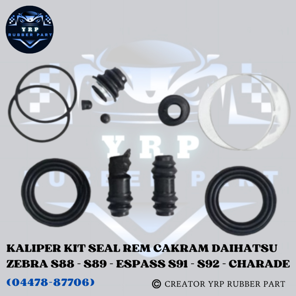 Califer Kit Kaliper Kit Seal Karet Rem Cakram Depan Zebra S88 - S89 - Espass S91 - S92 - Charade
