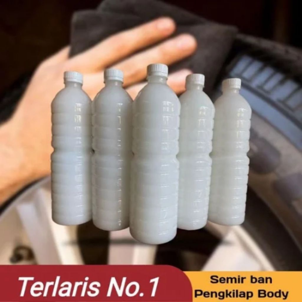 "Pengkilap Body & Semir Ban Mobil/Motor Silicon Emulsion – Hasil Kilap Mengkilap, 1 Liter"
