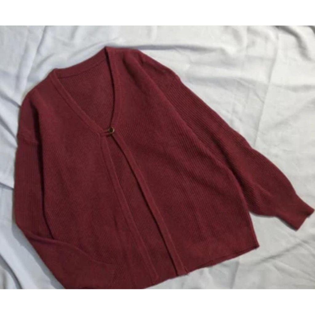 MANJA CROP CARDIGAN BAJU RAJUT OVERSIZE