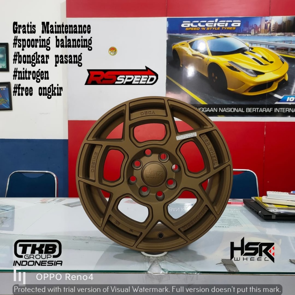 Diskon velg racing R14 buat mobil xenia,avanza,livina,cold,futura,brio,calya velg racing rata body