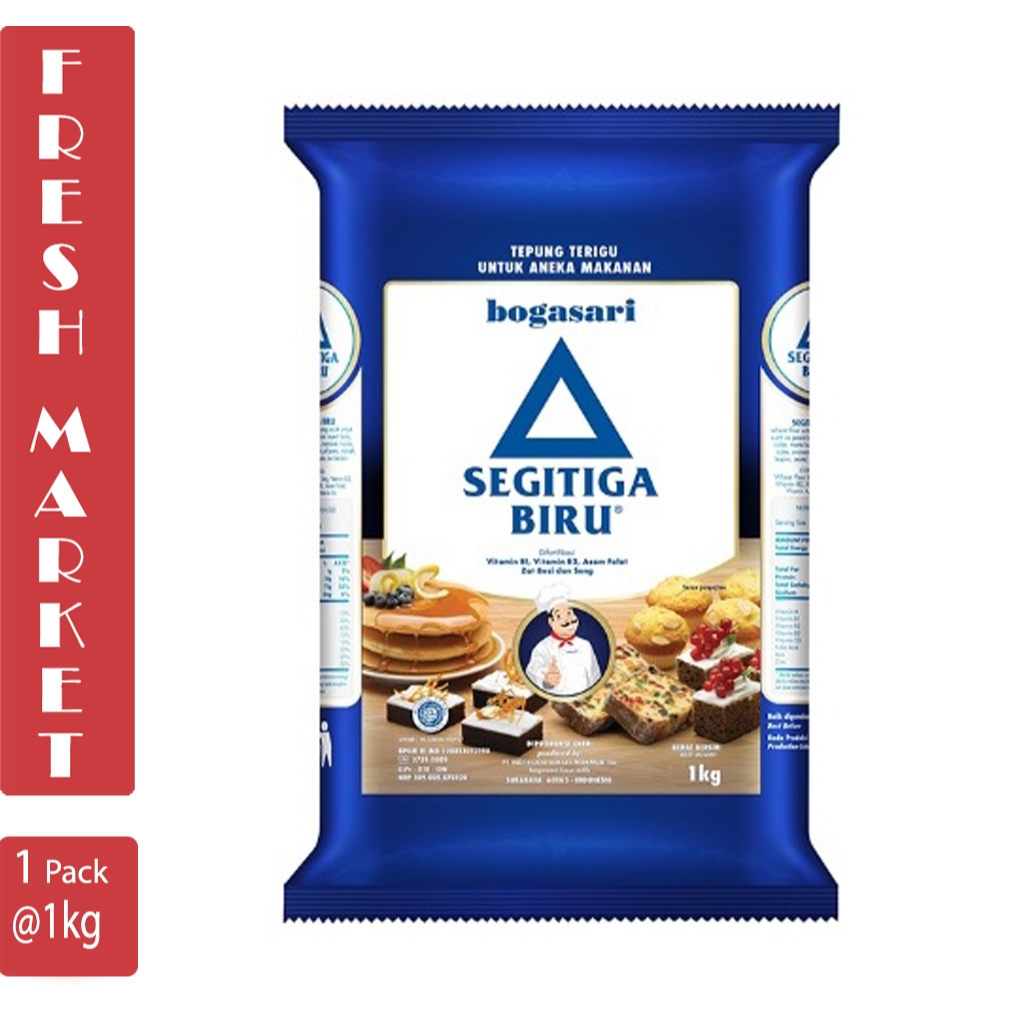 

Tepung Terigu Segitiga Biru 1 Kg Bogasari